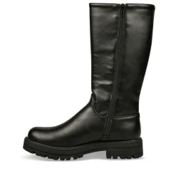 Bottes NOIR Fille Motif Uni Fermeture éclair