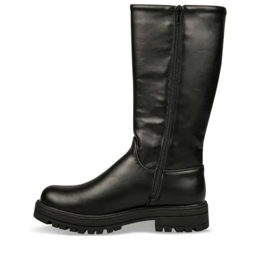 Bottes NOIR Fille Motif Uni Fermeture éclair