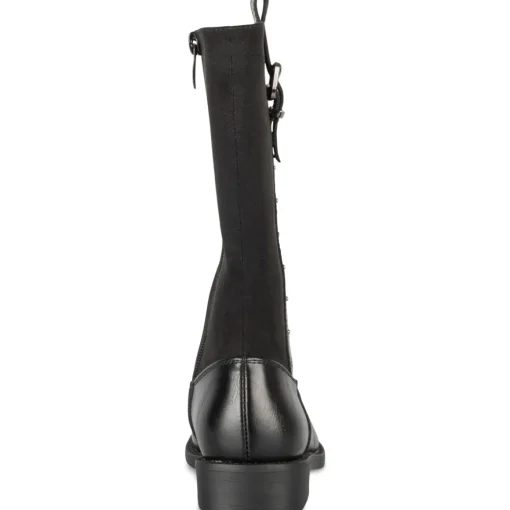 Bottes NOIR Fille Motif Uni Fermeture éclair