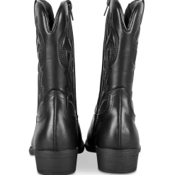 Bottes NOIR Fille Motif Uni Fermeture éclair