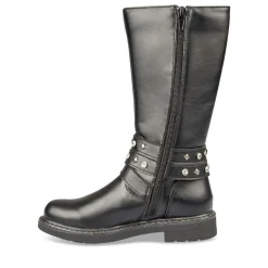 Bottes NOIR Fille Motif Uni Fermeture éclair