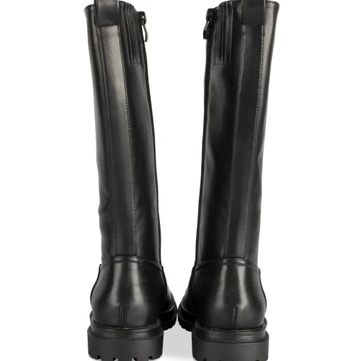 Bottes NOIR Fille Motif Uni Fermeture éclair
