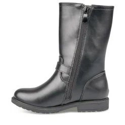 Bottes NOIR Fille Motif Uni Fermeture éclair