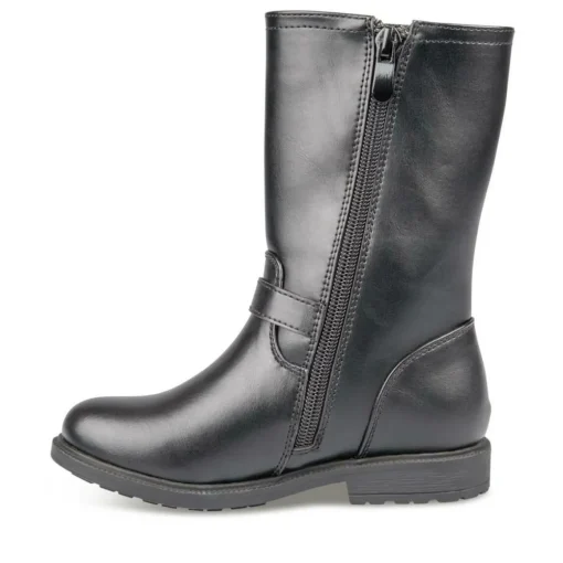 Bottes NOIR Fille Motif Uni Fermeture éclair