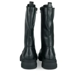 Bottes NOIR Fille Motif Uni Lacets