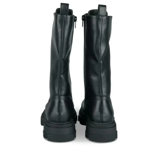 Bottes NOIR Fille Motif Uni Lacets