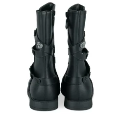 Bottes NOIR Fille Motif Uni Fermeture éclair