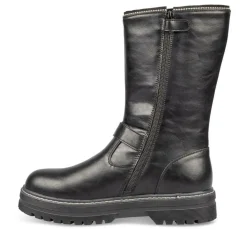 Bottes NOIR Fille Motif Uni Fermeture éclair