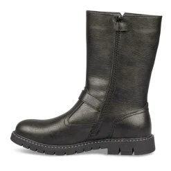 Bottes NOIR Fille Motif Uni Fermeture éclair