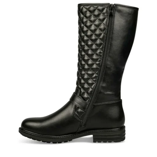 Bottes NOIR Fille Motif Uni Fermeture éclair