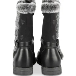 Bottes NOIR Fille Motif Uni Fermeture éclair