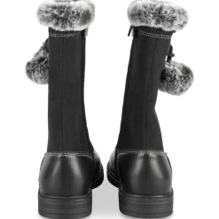 Bottes NOIR Fille Motif Uni Fermeture éclair