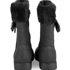 Bottes NOIR Fille Motif Uni Fermeture éclair