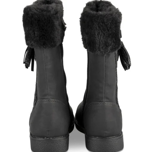 Bottes NOIR Fille Motif Uni Fermeture éclair