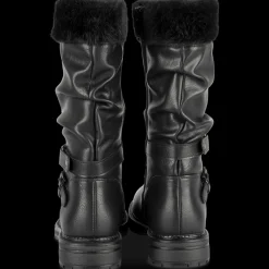Bottes NOIR Fille Motif Uni Fermeture éclair