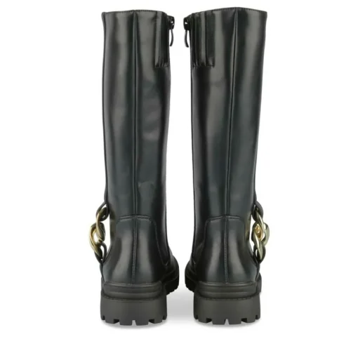 Bottes NOIR Fille Motif Uni Fermeture éclair