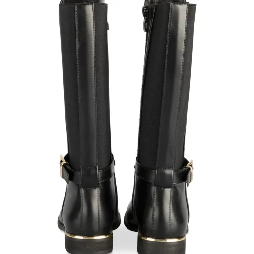 Bottes NOIR Fille Motif Uni Fermeture éclair
