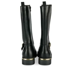 Bottes NOIR Fille Motif Uni Fermeture éclair