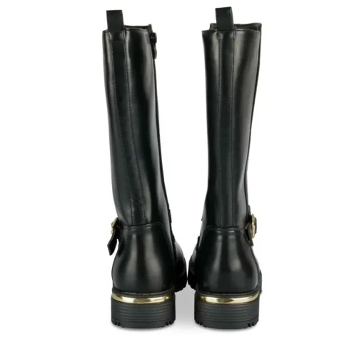Bottes NOIR Fille Motif Uni Fermeture éclair
