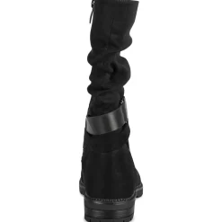 Bottes NOIR Fille Motif Uni Fermeture éclair