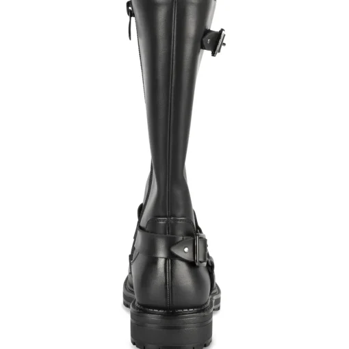 Bottes NOIR Fille Motif Uni Fermeture éclair