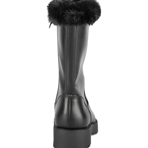 Bottes NOIR Fille Motif Uni Fermeture éclair