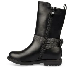 Bottes NOIR Fille Motif Uni Fermeture éclair