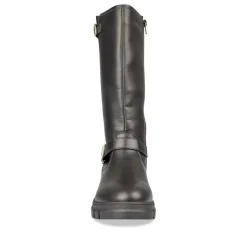 Bottes NOIR Fille Motif Uni Fermeture éclair