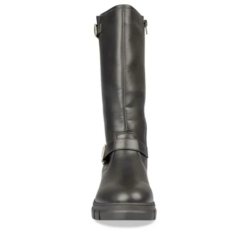 Bottes NOIR Fille Motif Uni Fermeture éclair