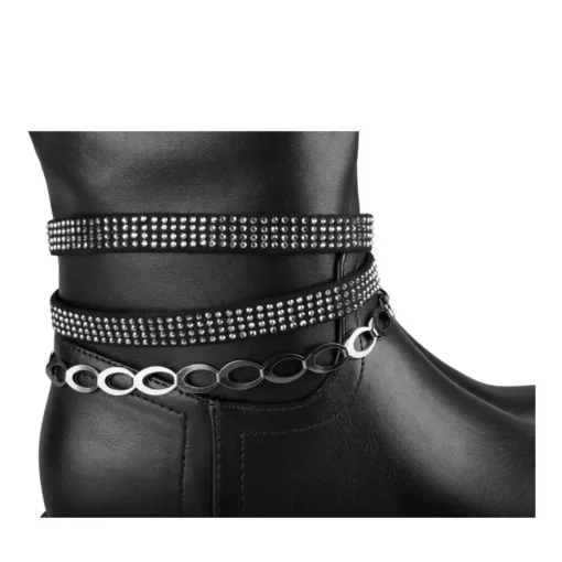 Bottes NOIR Fille Motif Uni Fermeture éclair