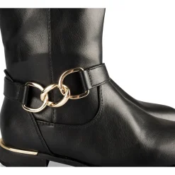 Bottes NOIR Fille Motif Uni Fermeture éclair