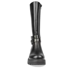 Bottes NOIR Fille Motif Uni Fermeture éclair