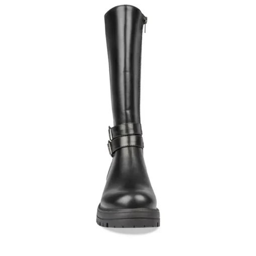 Bottes NOIR Fille Motif Uni Fermeture éclair