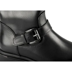 Bottes NOIR Fille Motif Uni Fermeture éclair
