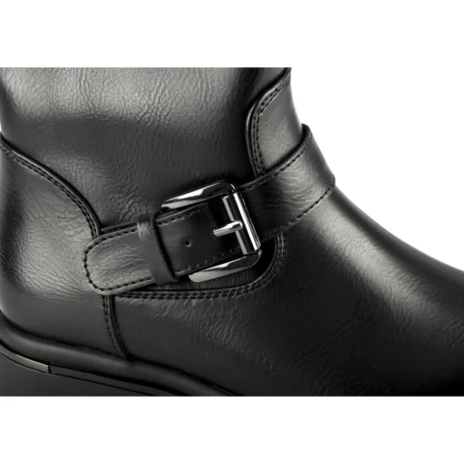 Bottes NOIR Fille Motif Uni Fermeture éclair