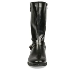 Bottes NOIR Fille Motif Uni Fermeture éclair