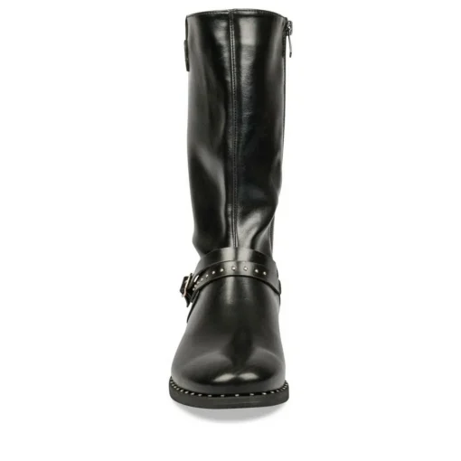 Bottes NOIR Fille Motif Uni Fermeture éclair