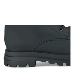 Bottes NOIR Fille Motif Uni Lacets