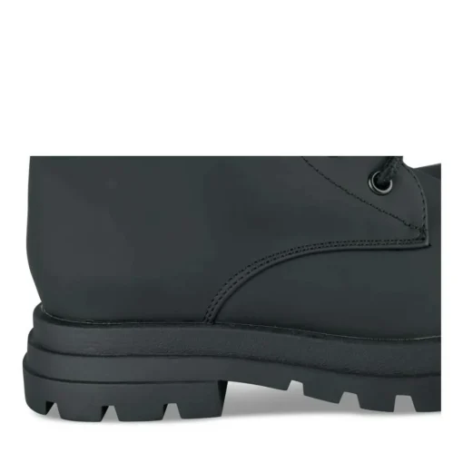 Bottes NOIR Fille Motif Uni Lacets