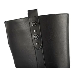 Bottes NOIR Fille Motif Uni Fermeture éclair