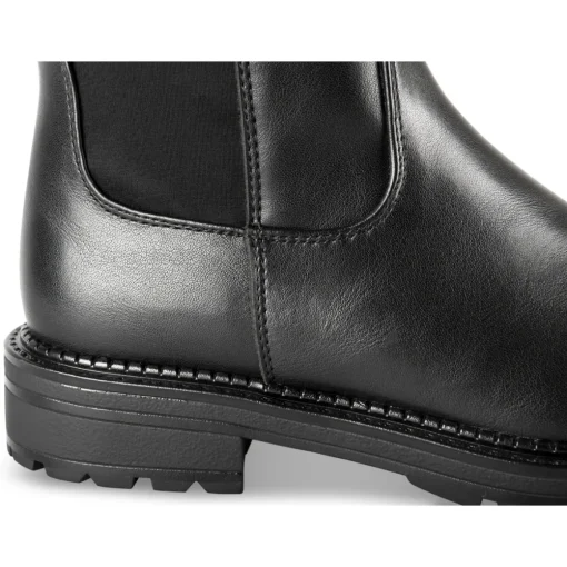 Bottes NOIR Fille Motif Uni Fermeture éclair