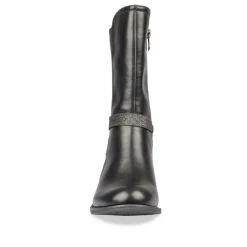 Bottes NOIR Fille Motif Uni Fermeture éclair