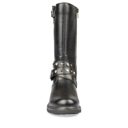 Bottes NOIR Fille Motif Uni Fermeture éclair