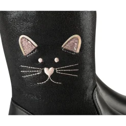 Bottes NOIR Fille Motif Uni Fermeture éclair