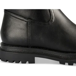Bottes NOIR Fille Motif Uni Fermeture éclair