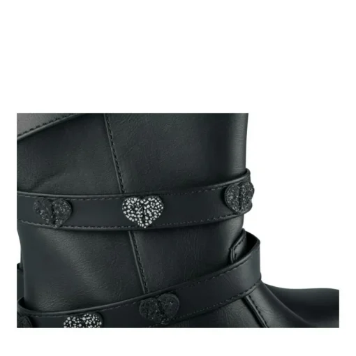 Bottes NOIR Fille Motif Uni Fermeture éclair