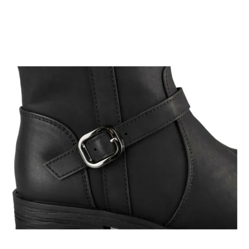 Bottes NOIR Fille Motif Uni Fermeture éclair
