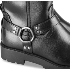 Bottes NOIR Fille Motif Uni Fermeture éclair
