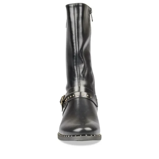 Bottes NOIR Fille Motif Uni Fermeture éclair
