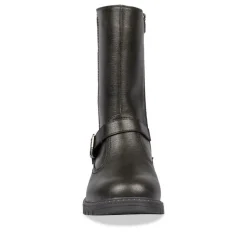 Bottes NOIR Fille Motif Uni Fermeture éclair